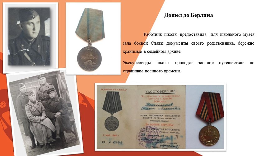 «Память военных лет»